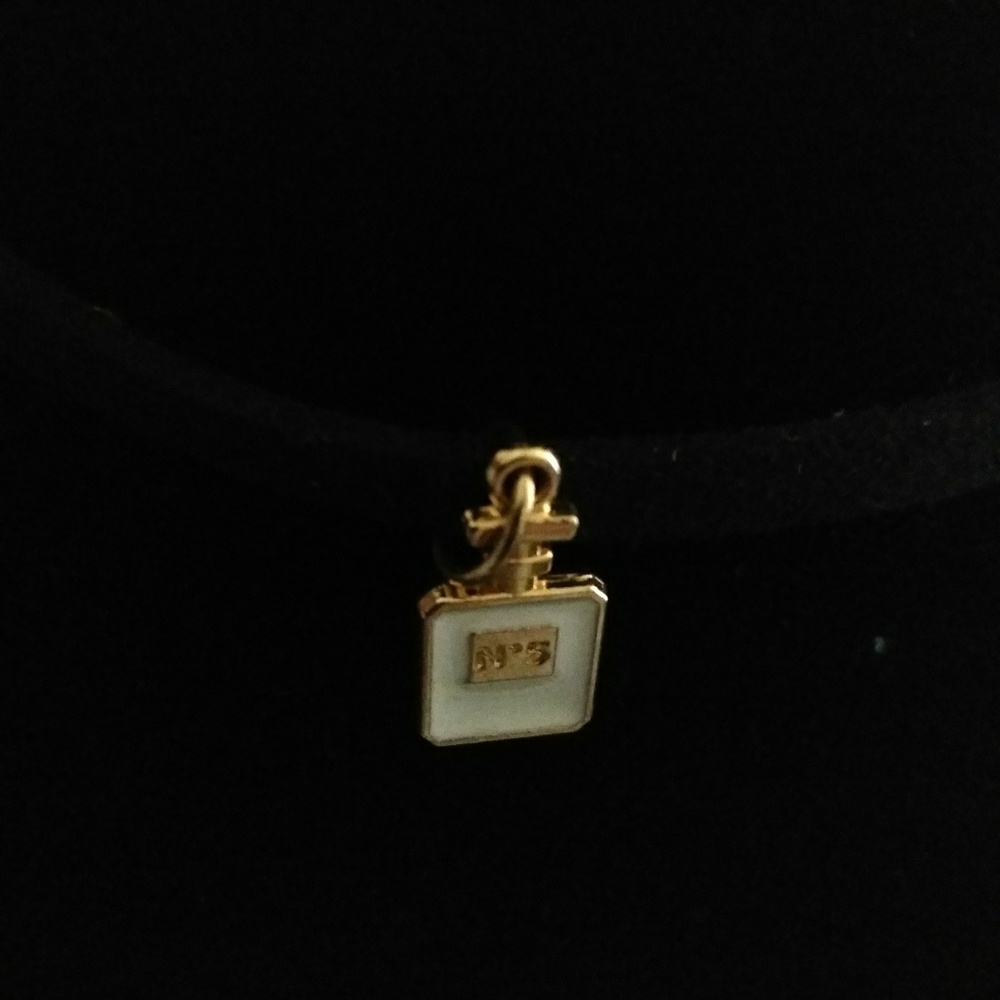 Chanel No. 5 perfume bottle reversible choker